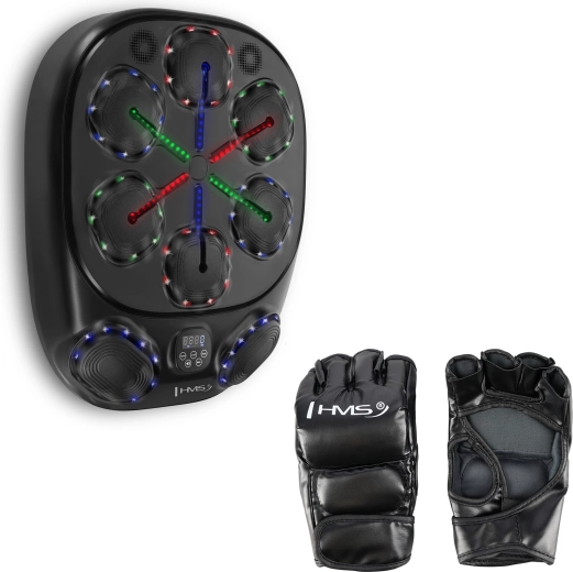 Elektronička boksačka meta s LED, Bluetooth i rukavicama HMS TB10