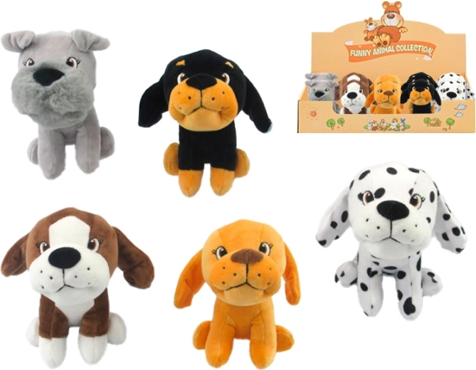 Plišani psić 13 cm – mekani mazilac za djecu od rođenja