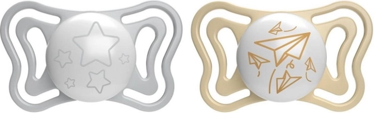 Chicco Physio Light noćna silikonska duda 6–16 mjeseci, 2 kom