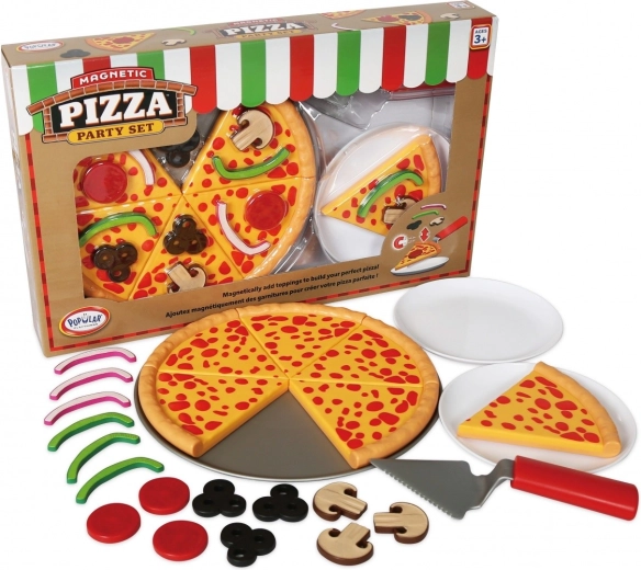 Magnetic Pizza MalBlo Magnetic – kids’ slicing and decorating set