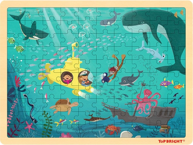 TOP BRIGHT drvene puzzle Morski svijet