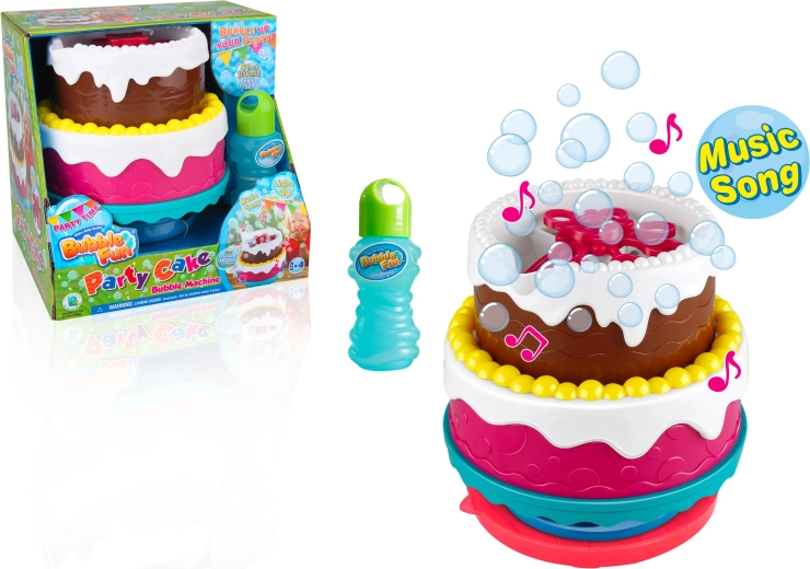 Bubble Fun puhalica za mjehuriće u obliku rođendanske torte s melodijom i svjetlom