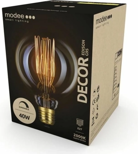 Modee Smart dekorativna žarulja Edison G95 E27 ekstra topla bijela 40 W