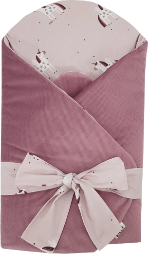 EKO velurska povojnica s kokosovom umetkom Unicorn 75 × 75 cm