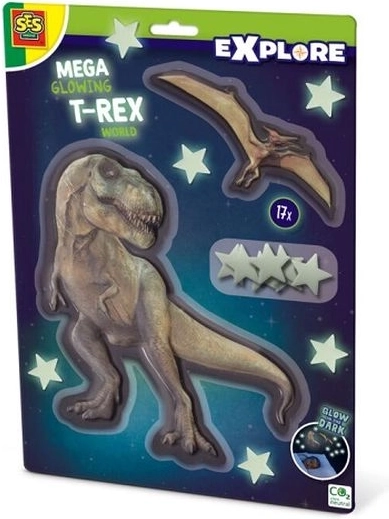 SES Creative Explore mega dekoracija T‑Rex koja svijetli u mraku