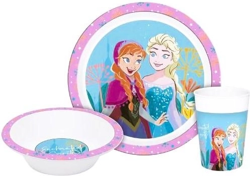 Plastic Frozen dining set, 3 pcs