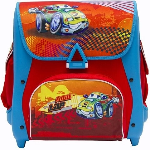 Cars school satchel 21 l red-blue