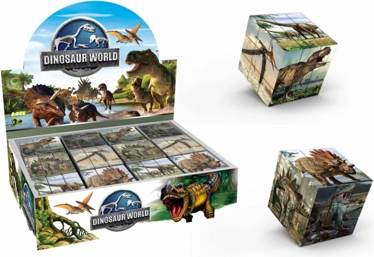 Slikovna slagalica s dinosaurima 3x3x3 - 1 komad