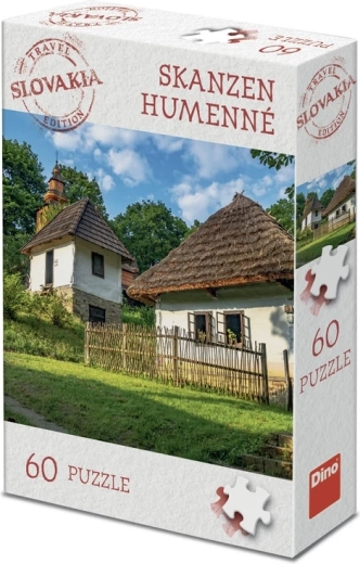 Dino puzzle turističko izdanje Slovačka – skanzen Humenné 60 dijelova
