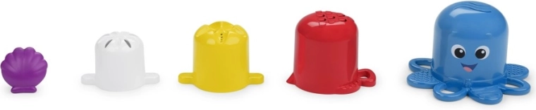 Baby Einstein Opus Stack & Stream – set čaša za slaganje i vodu, 5 kom