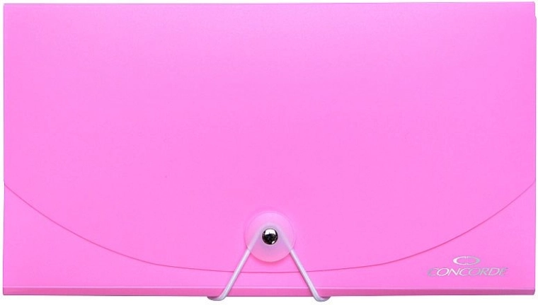 Mape za dokumente s gumicom DL, 13 pretinaca, pastelno ružičasta