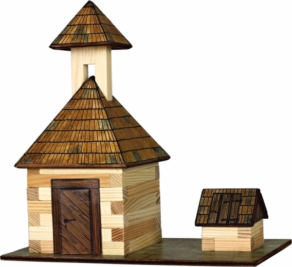 Walachia Wooden Glue-Together Model Kit Bell Tower and Well