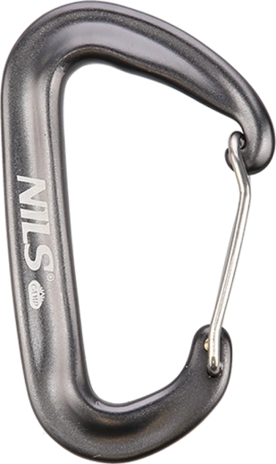 Aluminijska karabiner NILS Camp 12 kN siva