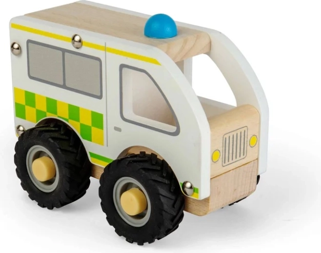 Bigjigs Toys drvena mini ambulantna kola