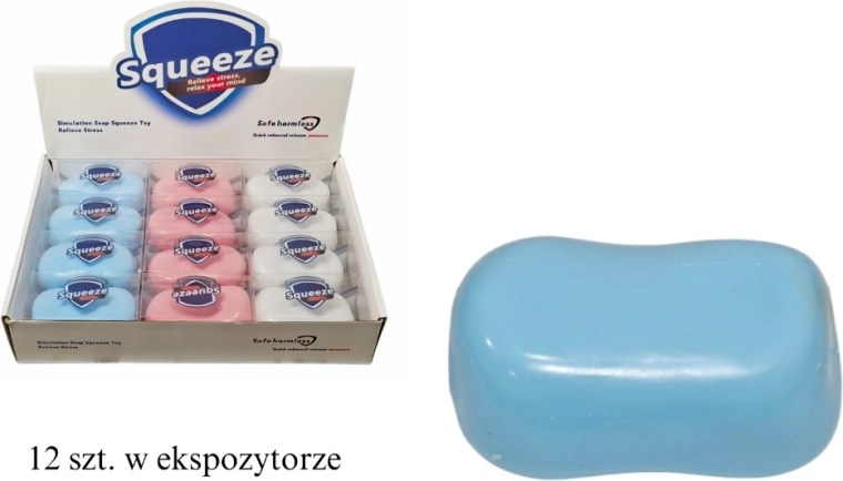 Antistresna gnječilica u obliku kocke sapuna - 1 komad