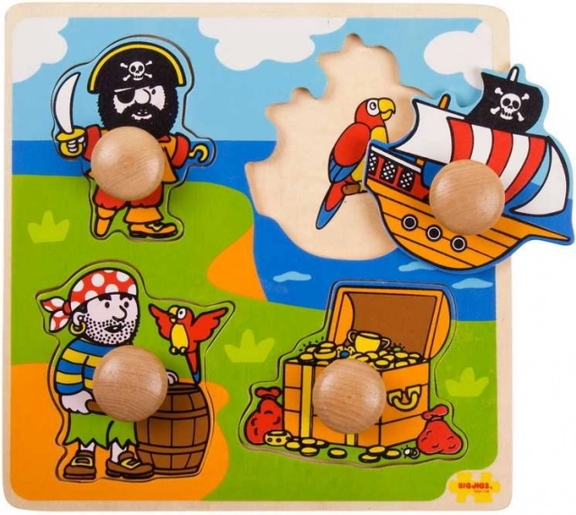 Umetaljka slagalica Pirati od Bigjigs Toys