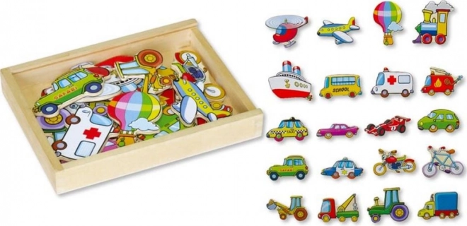 Wooden Transport Magnets