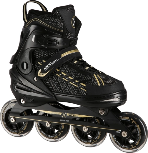 Nils Extreme inline skates black-gold – L (39-42)