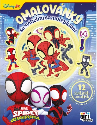 Bojanka sa svjetlećim naljepnicama Spidey