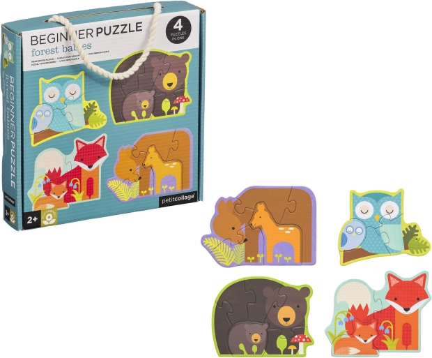 Petit Collage prve puzzle - Šumske životinjice