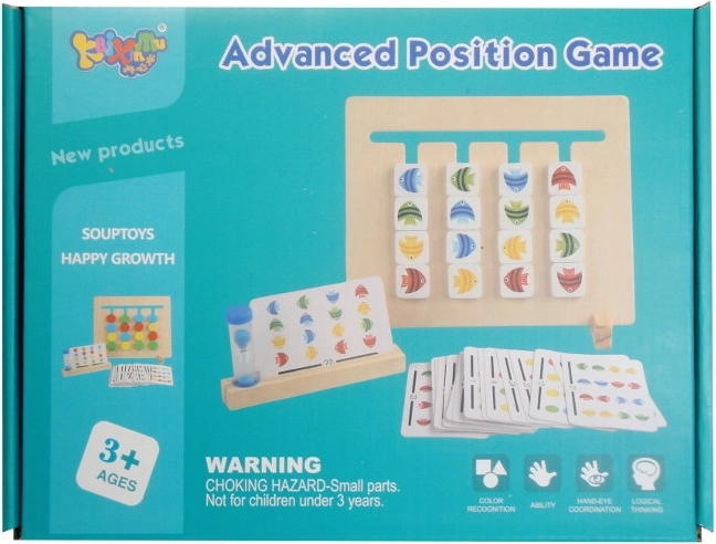 Drvena logička slagalica s pješčanim satom