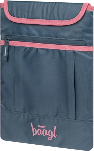 Baagl torbica za laptop Logo ružičasta GRS (15")