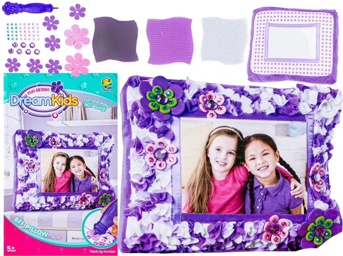 Kreativni DIY set – foto okvir za ukrašavanje i jastučić