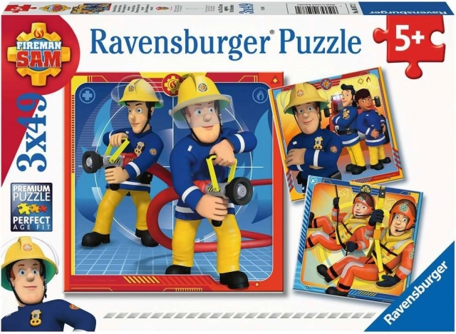Ravensburger puzzle Vatrogasac Sam u akciji 3x49 dijelova