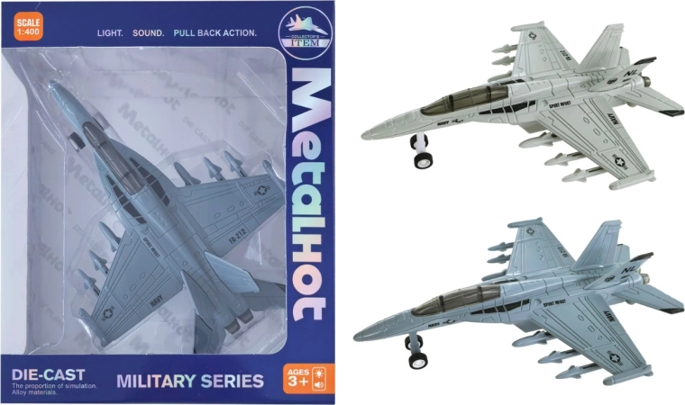 Metalni model lovačkog zrakoplova F/A-18 Hornet 1:400 sa zvukom i svjetlom