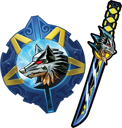 Pjenasti mač i štit samuraja – motiv vuka