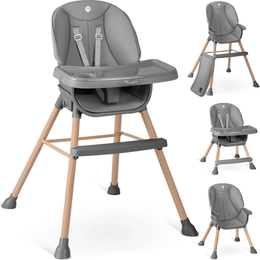 NUKIDO Tilo 3-in-1 High Chair, Grey