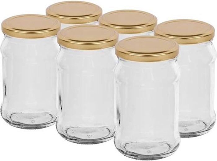 Staklenke za konzerviranje s poklopcem 300 ml Twist, set 6 kom