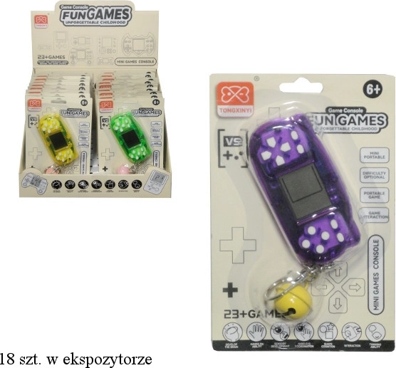 Electronic keychain game with pendant - 1 piece
