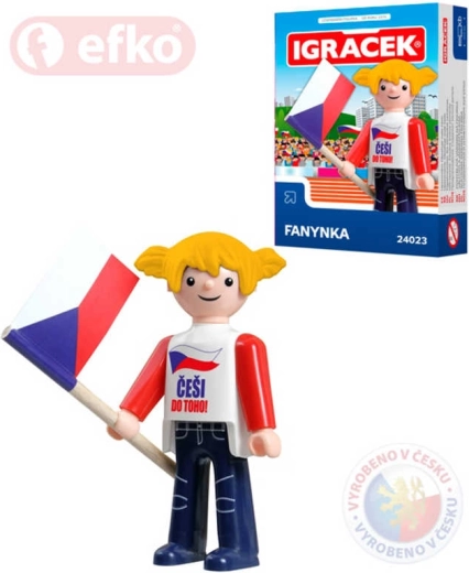 Igráček hockey fan figure 7.5 cm in a box