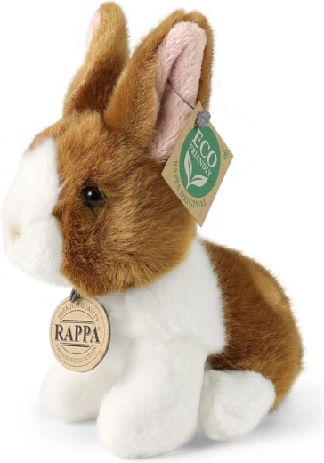 Plush Rabbit white‑brown 16 cm eco-friendly