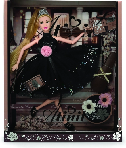 Lutka u svečanoj haljini s dodacima 28 cm