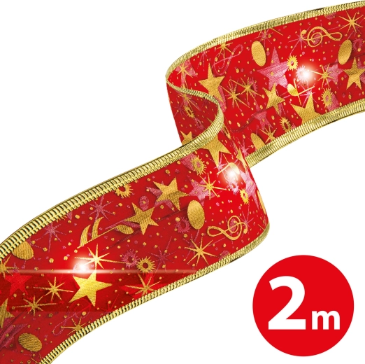 Christmas LED Ribbon, Red, 2 m
