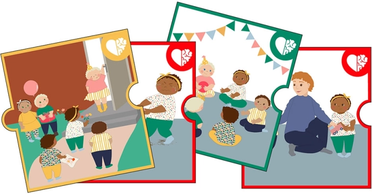 Rubens Barn Baby set kartica emocija za lutke