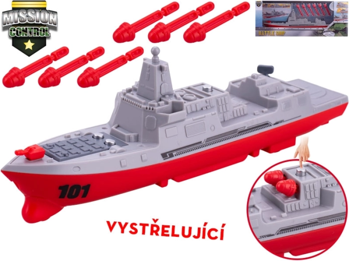 Mission Control razarač torpeda – inercijski ratni brod s projektilima 24 cm