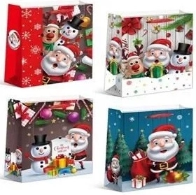 Christmas gift bag, size L - 1 piece