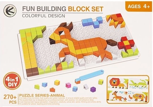 Kids’ puzzle 4-in-1 Animals 270 pieces