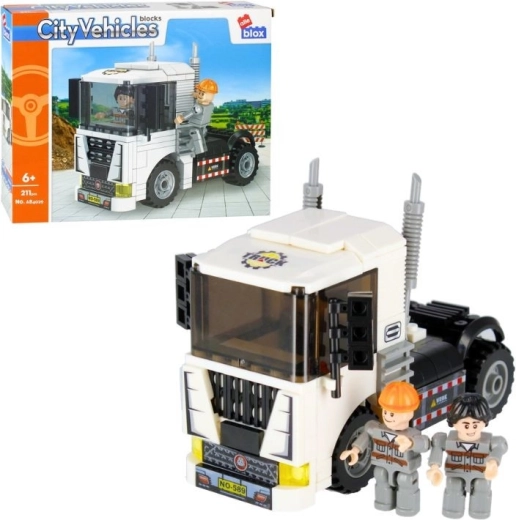 Konstrukcijski set AlleBlox City – kamion s figuricama, 211 dijelova
