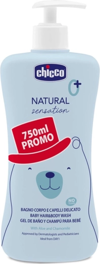 Chicco šampon za kosu i tijelo Natural Sensation s alojom i kamilicom 750 ml