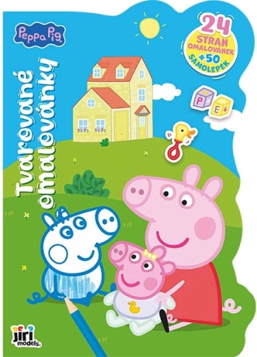 Omalovanke u obliku Prase Peppe sa naljepnicama - 1 komad