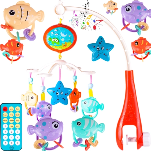 Vrtuljak za krevetić s daljinskim upravljačem Vodeno kraljevstvo