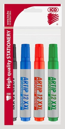 ICO XXL Flipchart Markers, set of 4 colors