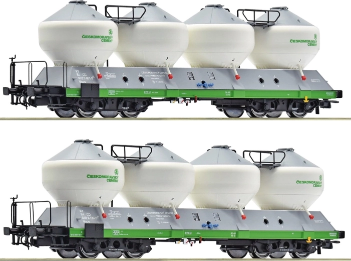 Roco set 2 silos vagona Uacs ČD (H0)