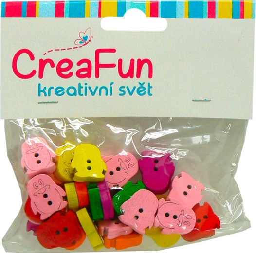 Drvene perle olovka 14 × 15 mm, 30 kom