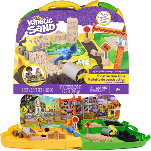 Kinetic Sand gradilište – kinetički pijesak 793 g i pribor