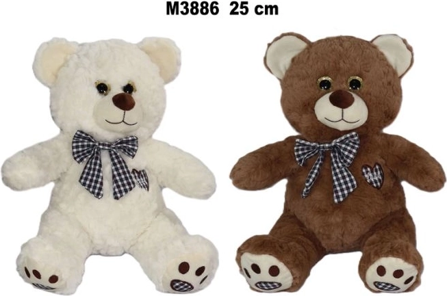 Plush Teddy Bear 25 cm - 1 piece